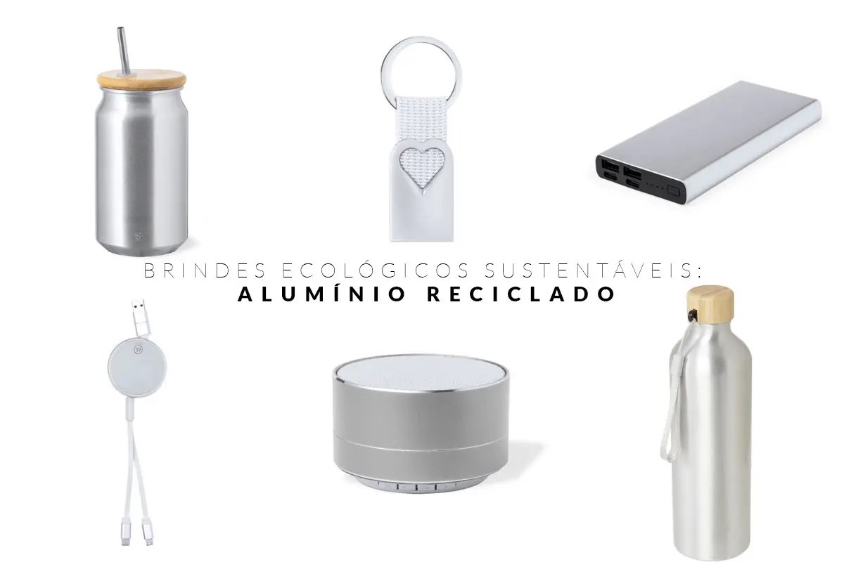 brindes de alumínio reciclado