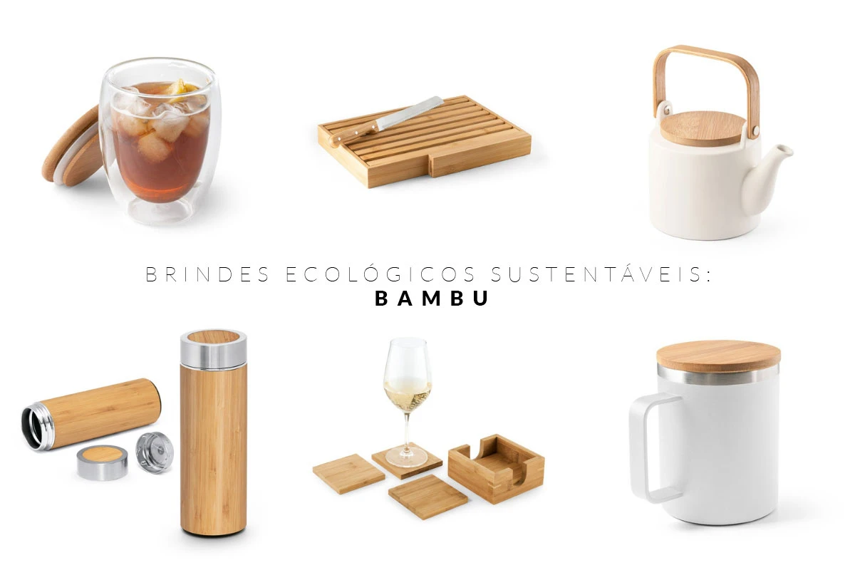 brindes ecológicos em bambu