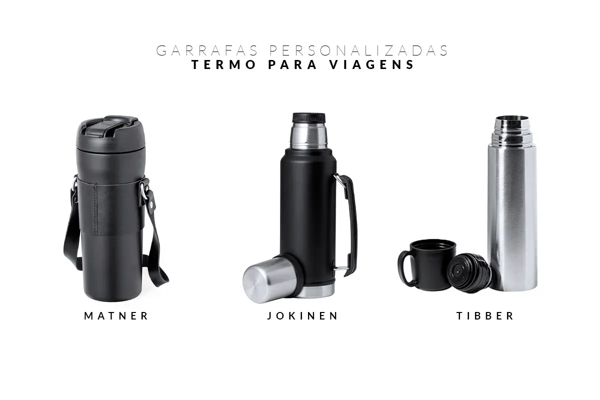 garrafas personalizadas com tampo para viagens